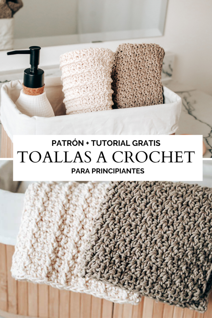 Set de spa a crochet – Toalla de mano 