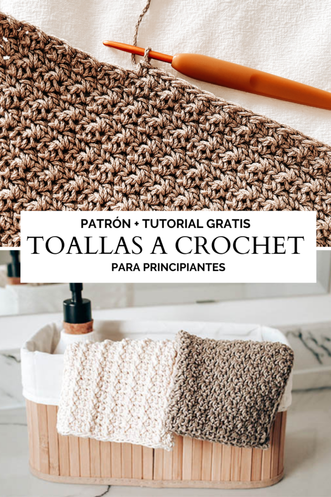 Set de spa a crochet – Toalla de mano 